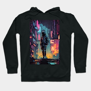 cyberpunk town Hoodie